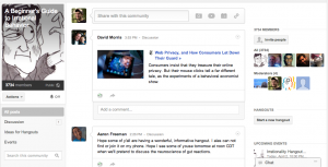 "Irrational Behavior" Google+ Community