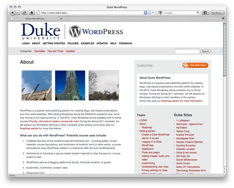 Duke WordPress screenshot