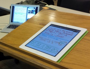 Mac laptop and iPad